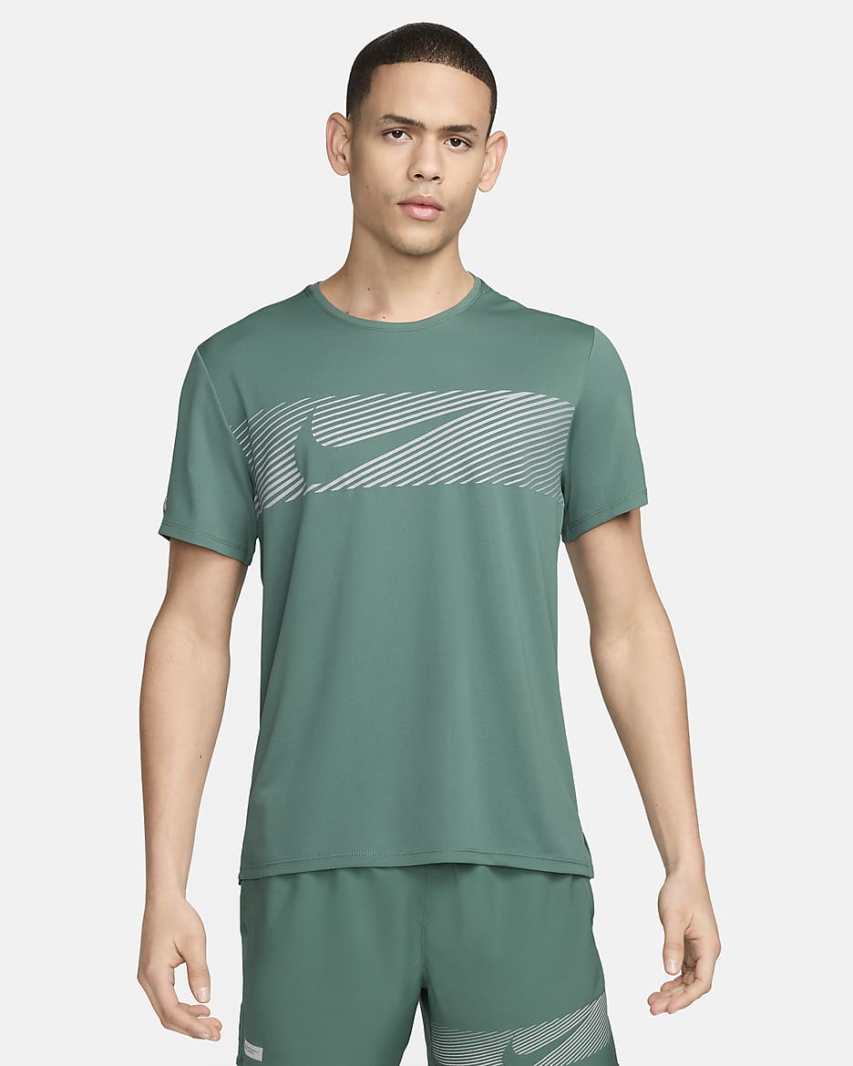 Nike Miler Flash Men's Dri-FIT UV Short-Sleeve Running Top. Nike.com